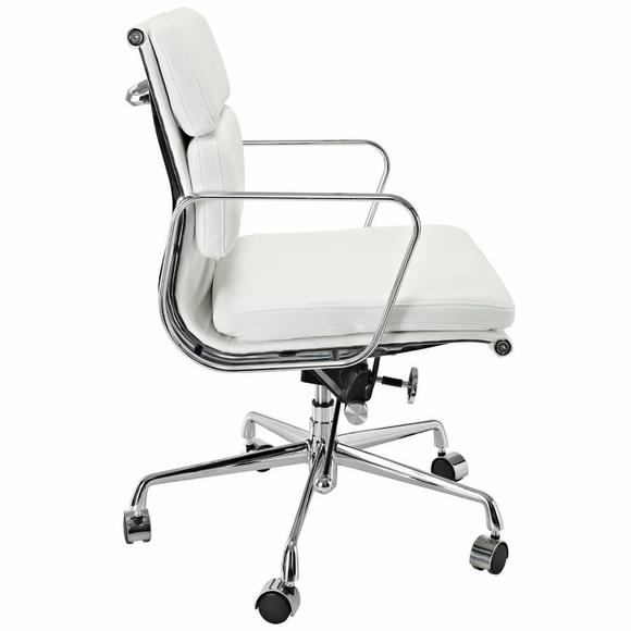 Quality Eames Office Chair EA217 White Low Back By Decomica