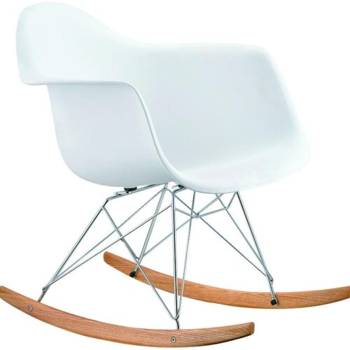 Eames rocking chair RAR Replica White By Decomica - DECOMICA