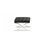 Premium Barcelona Ottoman Black - Replika Mies Van Der Rohe - DECOMICA