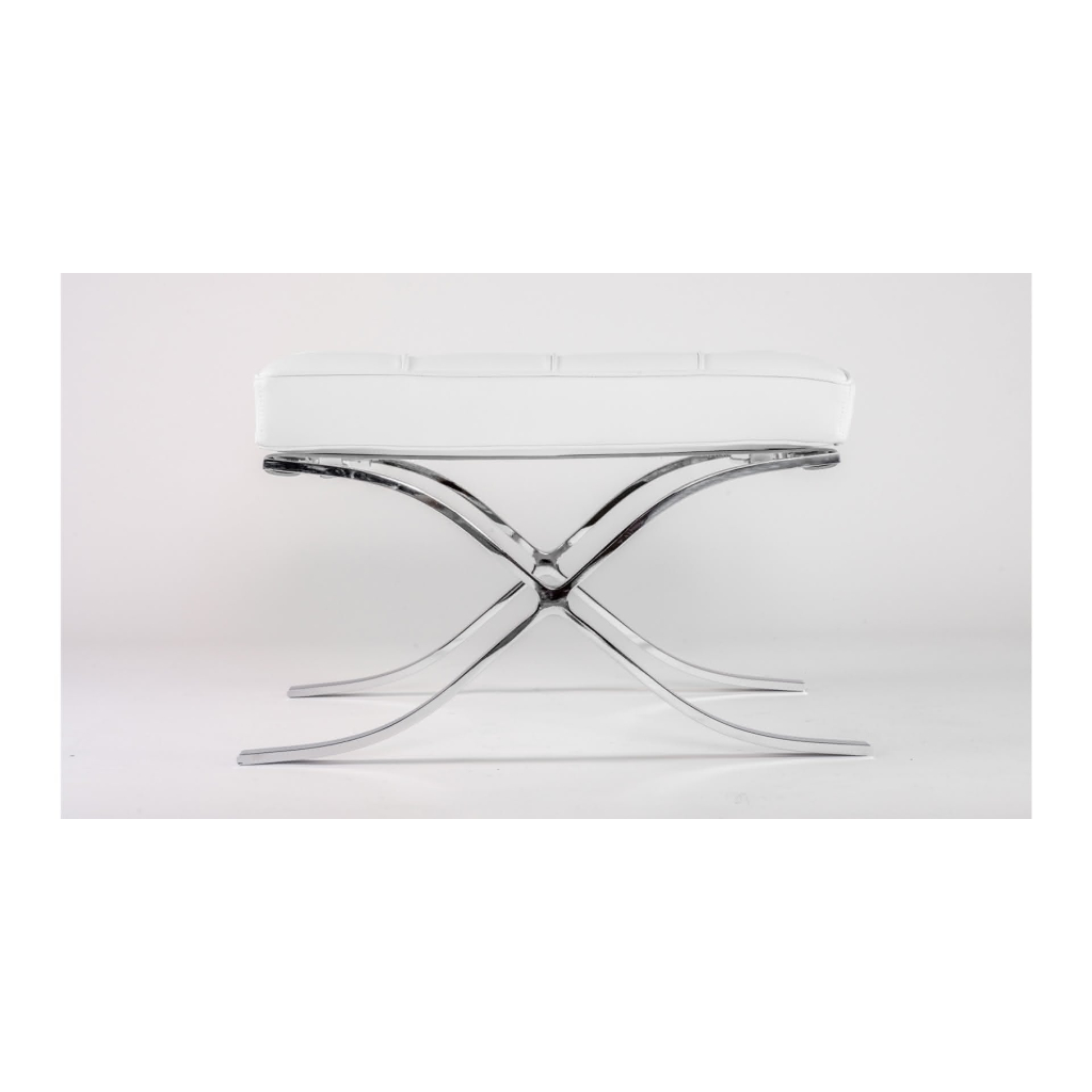 barcelona chair replica – Premium Barcelona Chair and Ottoman White – Mies Van Der Rohe Replica