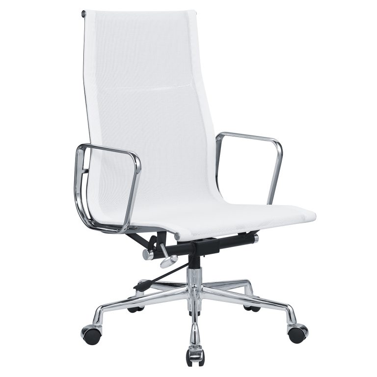 Eames Management EA119 Mesh Office Chair Replica White