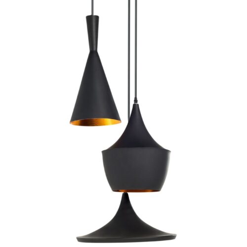 Set of Tom Dixon Beat Wide Pendant LED