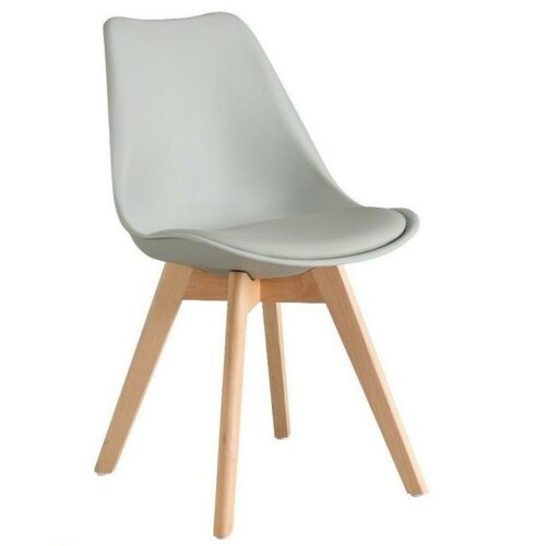 TULIP DINING CHAIR – Set of 6 Dining Chairs Grey