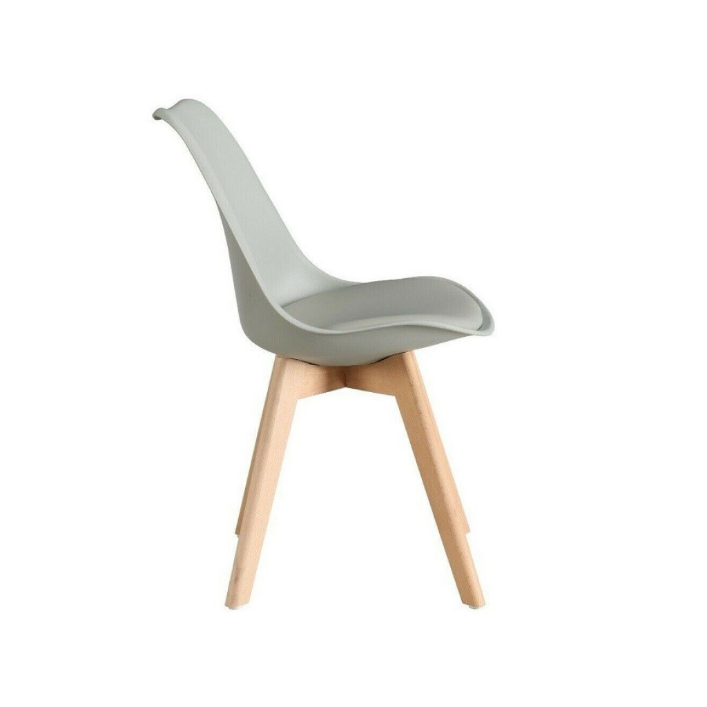 grey tulip dining chair replica – TULIP DINING CHAIR – Set of 6 Dining Chairs Grey