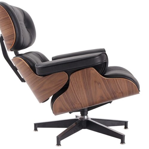 Eames Style Lounge Chair Only Walnut Wood – Sort