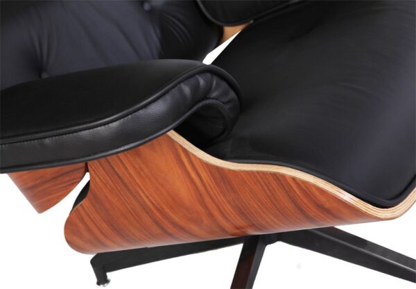 eames lounge chair stool rosewood 103b black 05
