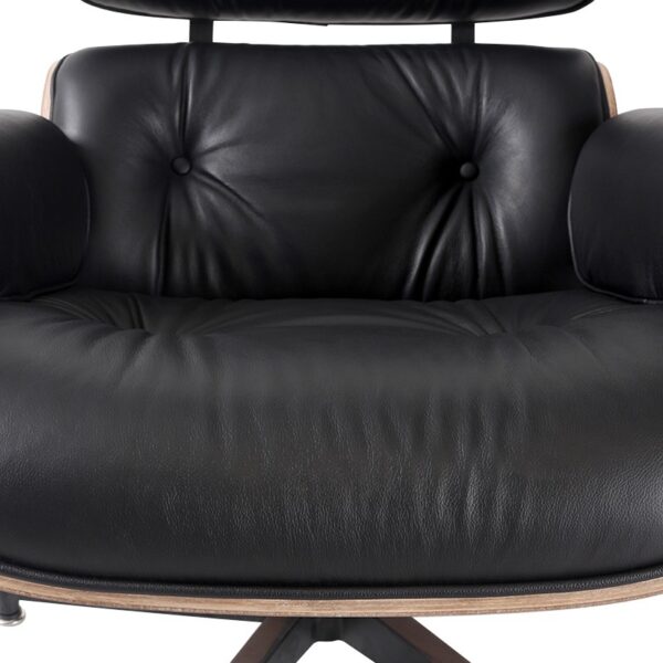 eames lounge chair stool walnutwood 103wl black elephbase 08