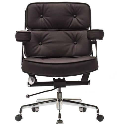 Eames Style Executive ES104 Lobby Office Chair Dark Brown Replica