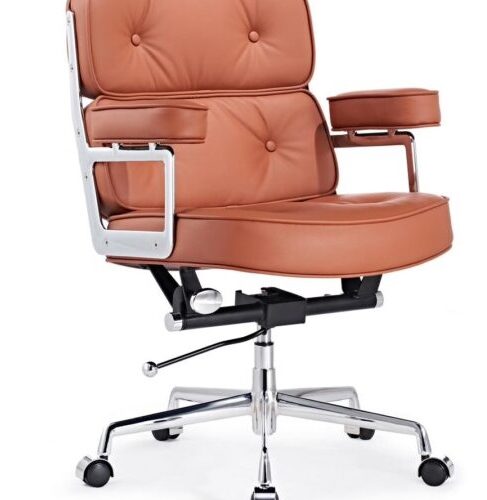 Eames Style Executive ES104 Lobby Office Chair Tan Brown Replica