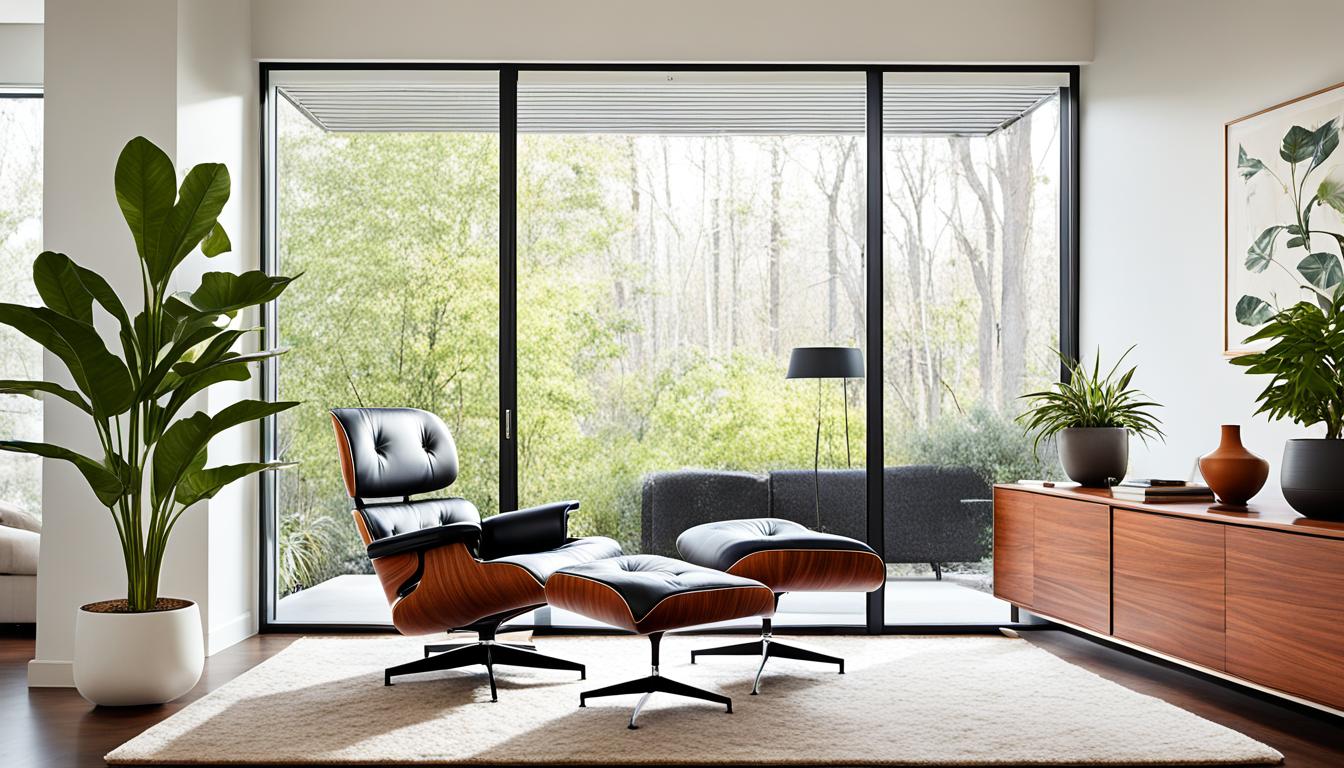 Eames Lounge Chair and Ottoman Replica