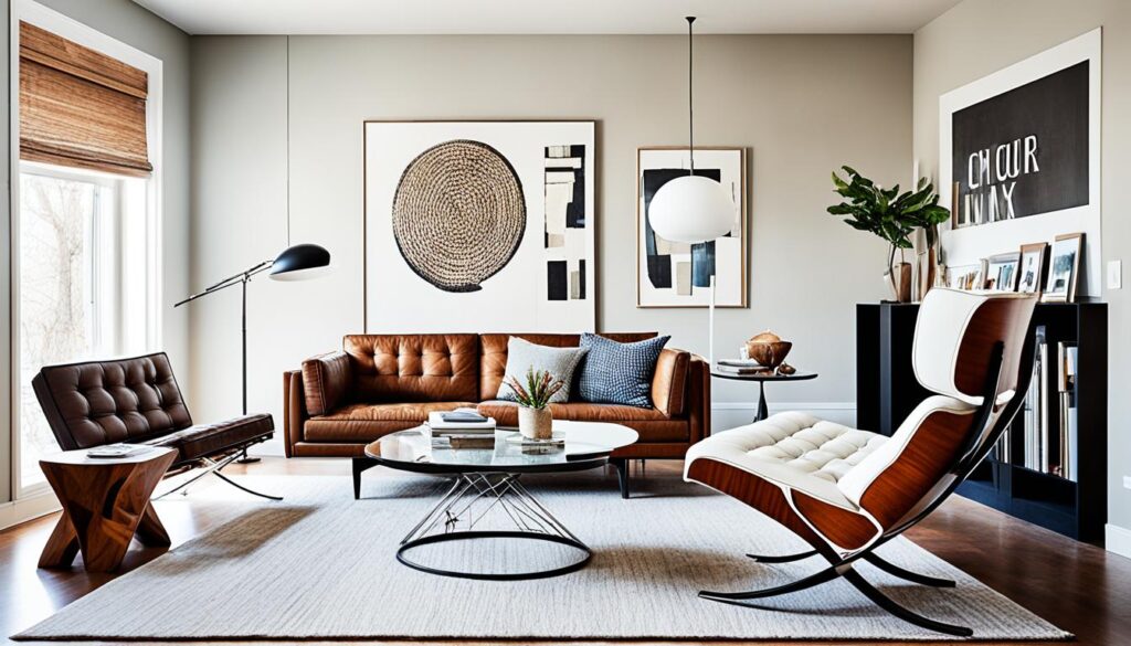 mixing mid-century and contemporary