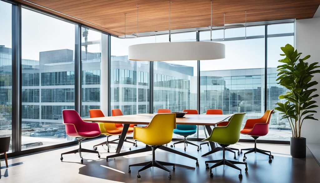 Eames chairs in office