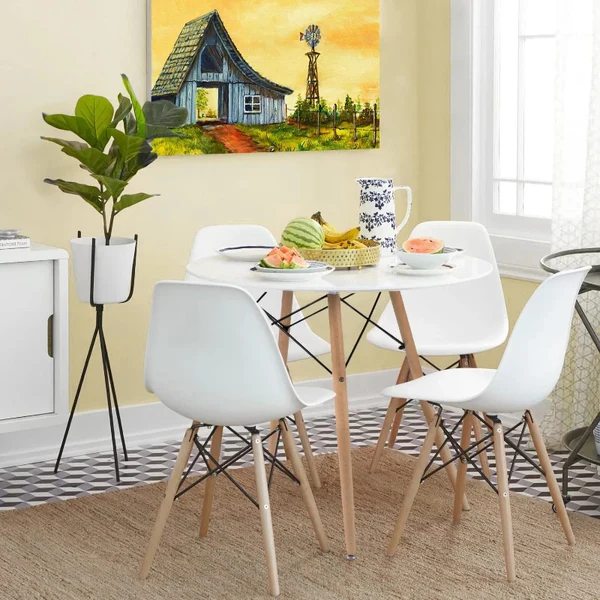 Lacoo præmonterede midcentury modern spisestole sæt med 4 flere farver spisestole møbler jpg Q90 jpg grande
