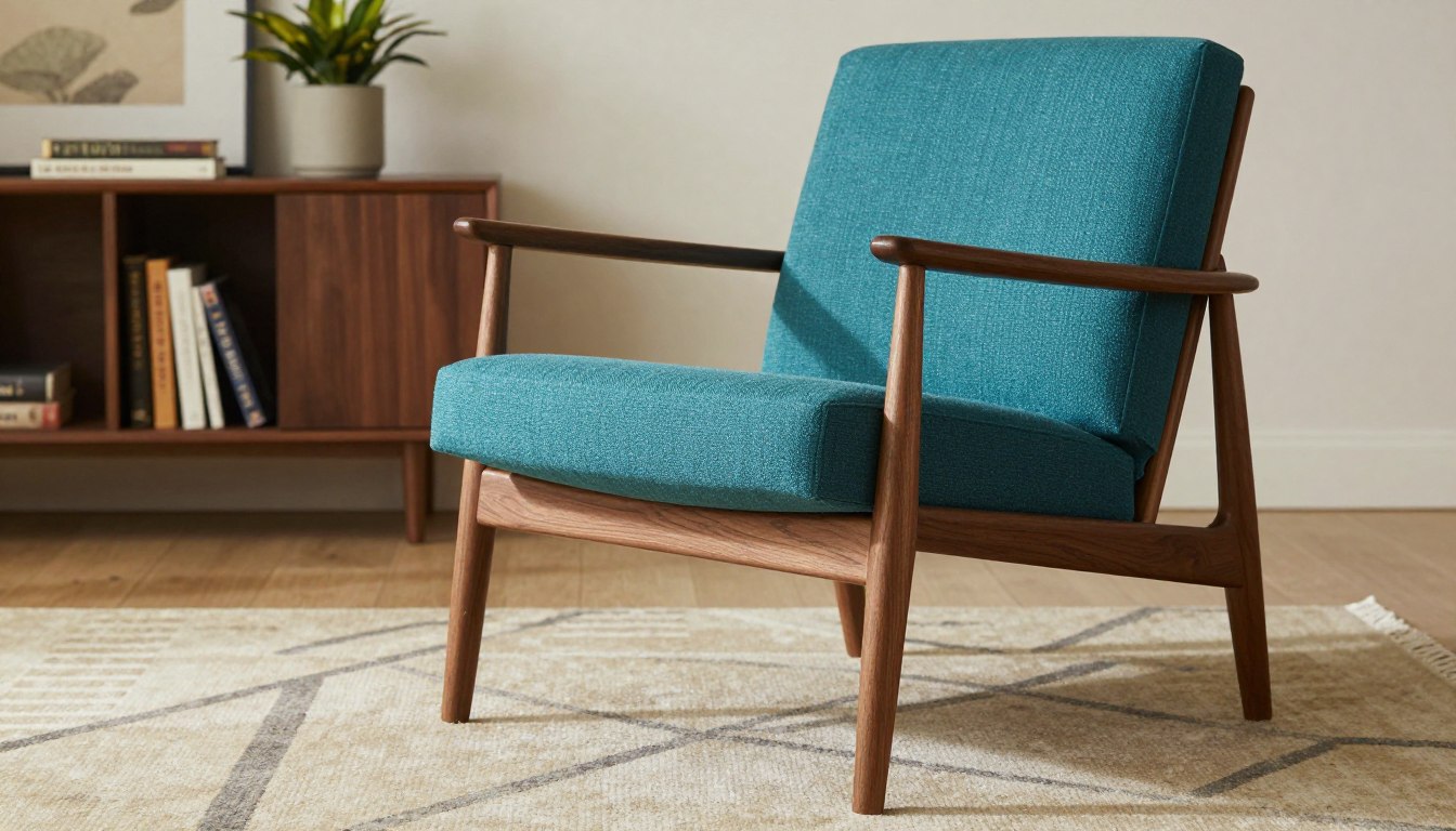 sillón moderno de mediados de siglo